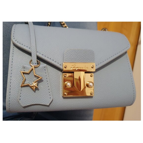 Paprika Blue Treasure Box Leather Crossbody Bag - Picture 5 of 5